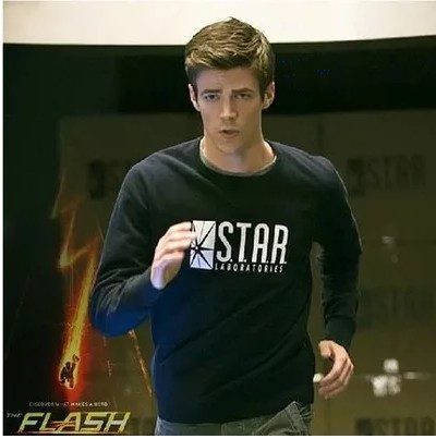 DC Comics hombre The Flash STAR Labs Camisa de entrenamiento 